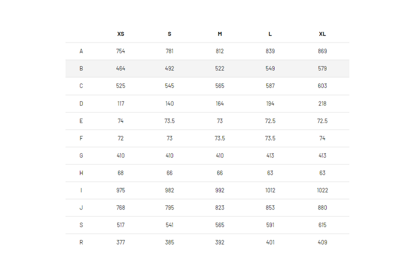 Ridley fenix best sale size chart