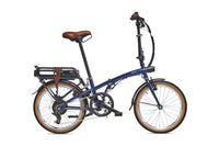 BTWIN E Fold 500 Bleu acier