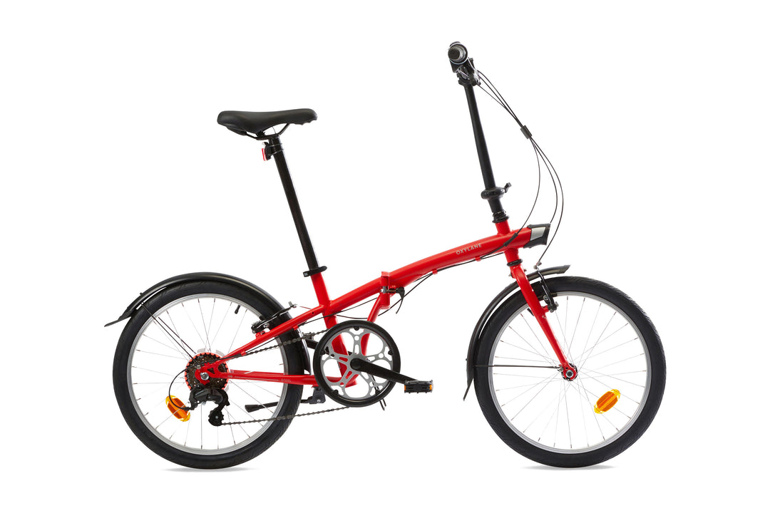 BTWIN Fold 120 Rouge flamme/gris lunaire