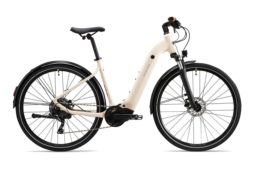 ROCKRIDER E-ACTV 500 Beige crème