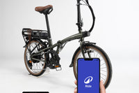 BTWIN E Fold 500 Vert kaki bronze