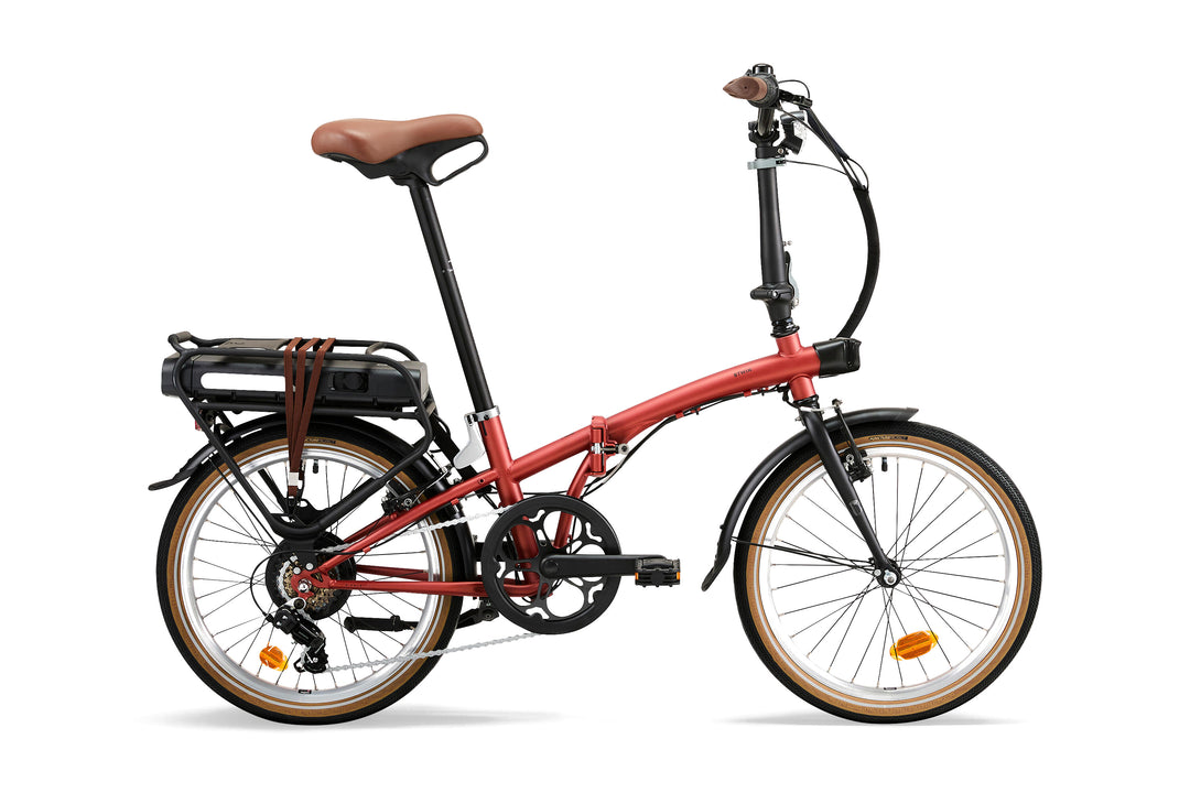 BTWIN E Fold 500 Rouge brique