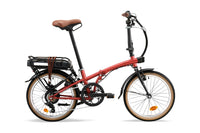 BTWIN E Fold 500 Rouge brique